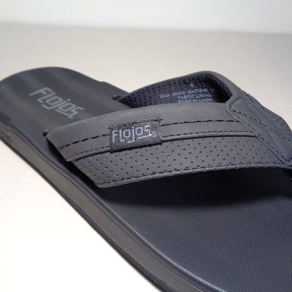 Flojos Size 8 M Black Flip Flop Sandals New Men\'s Shoes main image 13
